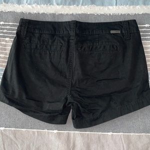 BKE cotton shorts in black low waist 26